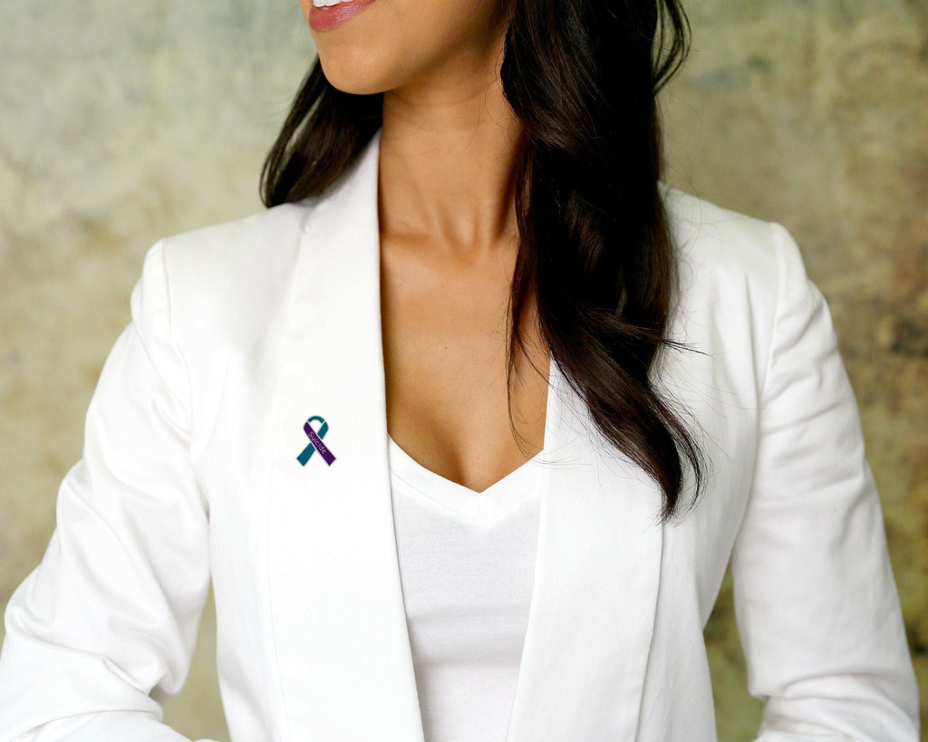 5/10/25/100 Pack Suicide Awareness & Prevention Ribbon Pins
