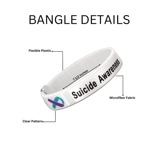 5/10/25 Bulk Suicide Awareness & Prevention Bangle Bracelets